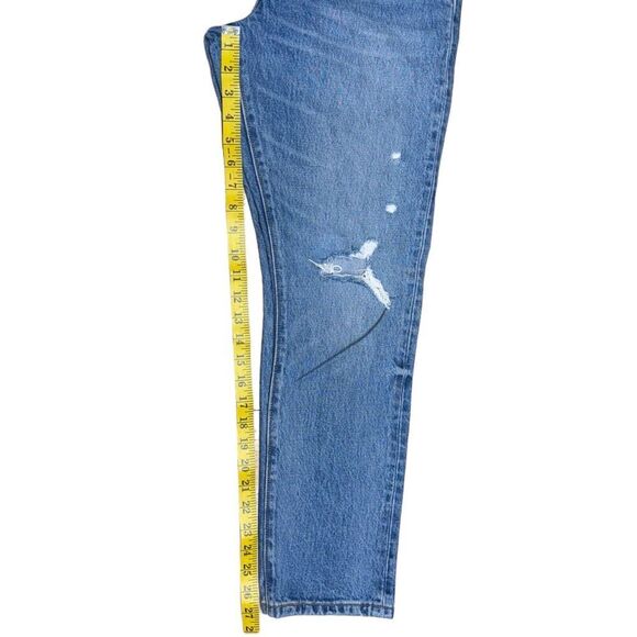 Levi's 501S Skinny Jeans in Old Hangouts Button Fly Denim Size 30 Distressed Mom - Picture 13 of 16